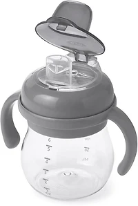 Oxo Tot Transitions Gobelet à Bec Souple avec Poignées Amovibles - 180 ml (6 oz) - Crépuscule - 6 mois +