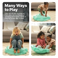 Step2 Topsy Turtle Rocking Disk and Steppingstone, Balance and Climbing Toy for Kids and Toddlers, Indoor/Outdoor, 18 Months - 3 Years, Mint