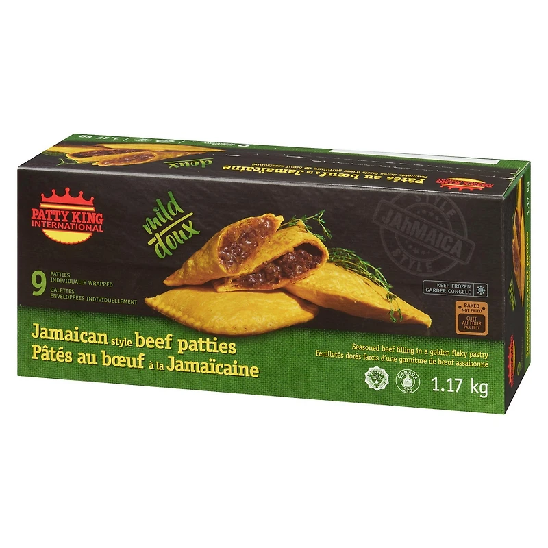 Patty King International Pâtés de Style Jamaïcain - Boeuf Doux Pâtés au Boeuf - Doux