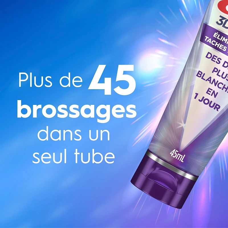 Dentifrice Crest 3DWhite Brillance Éliminateur de taches profondes –45mL