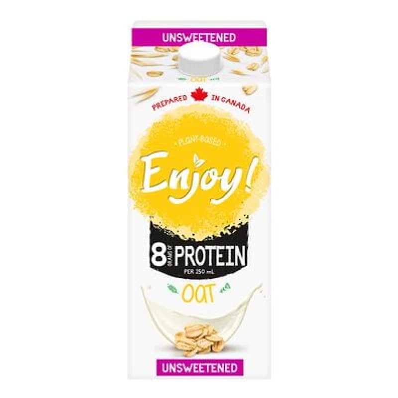 Enjoy! Boisson Avoine originale d’origine végétale non sucrée 1.75L