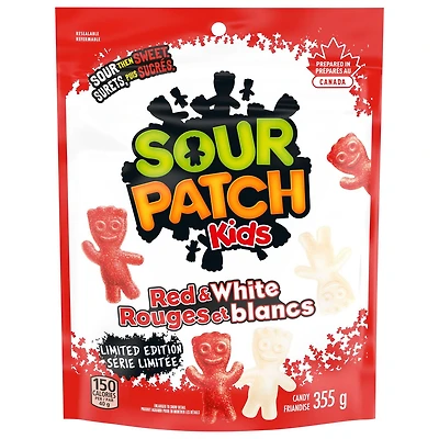 Friandises Sour Patch Kids Rouges Et Blancs Édition Limitée 355 G