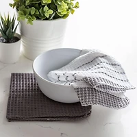 Lot de 6 torchons à vaisselle en coton Fouta Stripe