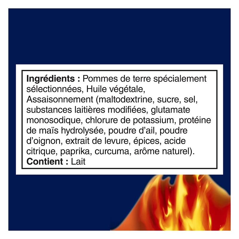 Ruffles Ultracroquantes croustilles assaisonnées PFK Zinger Poulet piquant et épicé