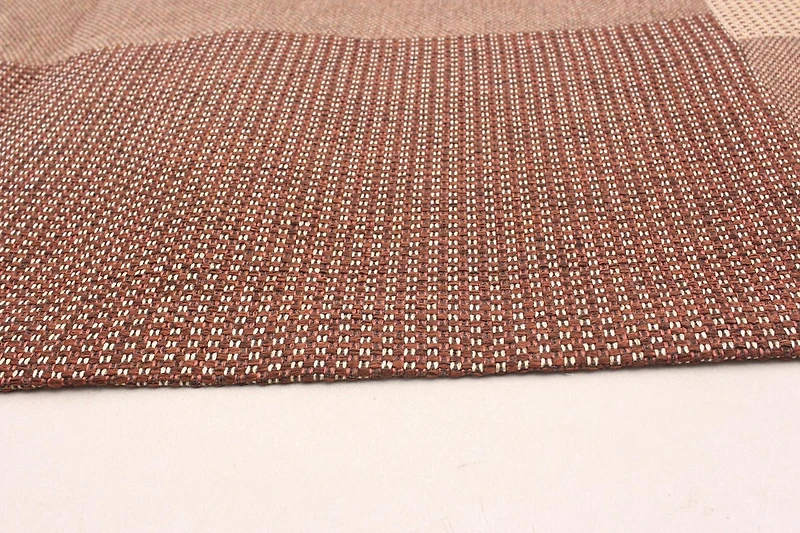 ECARPETGALLERY 4'6" x 6'6" Contemporary Collage Handmade Area Rug for Living Room, Dining Room and Bedroom in Brown