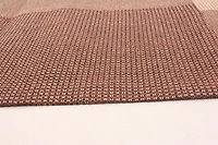 ECARPETGALLERY 4'6" x 6'6" Contemporary Collage Handmade Area Rug for Living Room, Dining Room and Bedroom in Brown