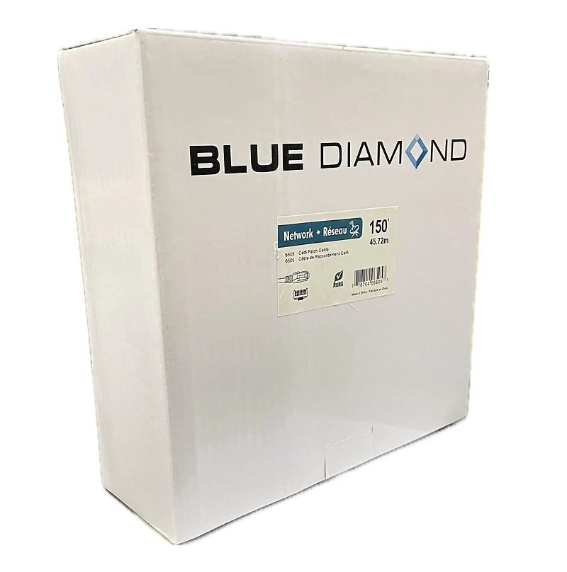 BlueDiamond Ethernet Cat6 Patch Cable CSA & UL approved - 20ft, Red