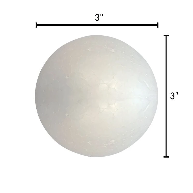 Lerman Decor's craft foam balls, foam balls 6 pack