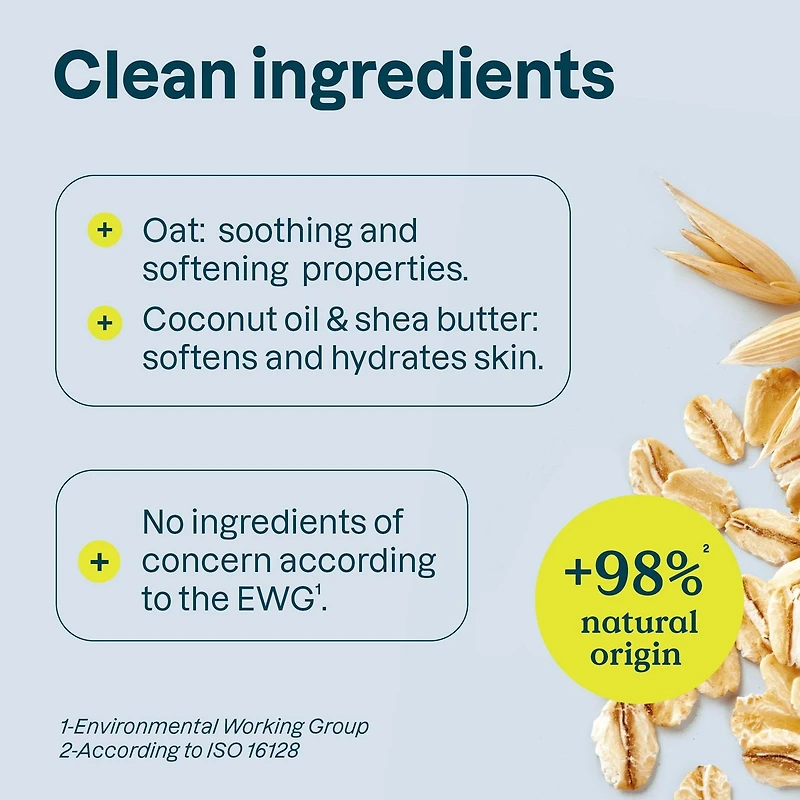 ATTITUDE oatmeal sensitive natural, Déodorant Sans Plastique, Sans odeur, 85 g