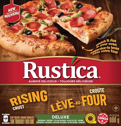 RST RC DELUX, RUSTICA RISING CRUST DELUXE PIZZA