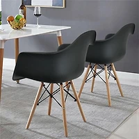 Heavenly Collection Bucket Armchair with Wood legs