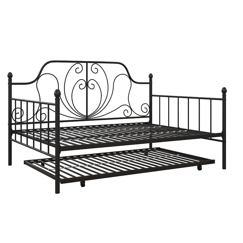 DHP Ivorie Metal Daybed with Trundle