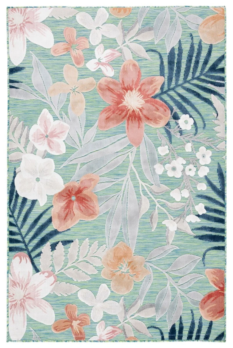 SAFAVIEH Cabana Caris Flora Outdoor Area Rug