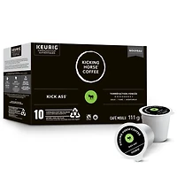 Kicking Horse Kick Ass, Dark Roast, K-Cup Coffee Pods, 10 Count, 10 Count