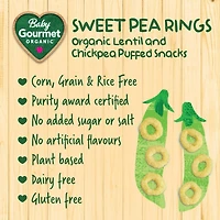 Baby Gourmet Organic Puffed Sweet Pea Rings