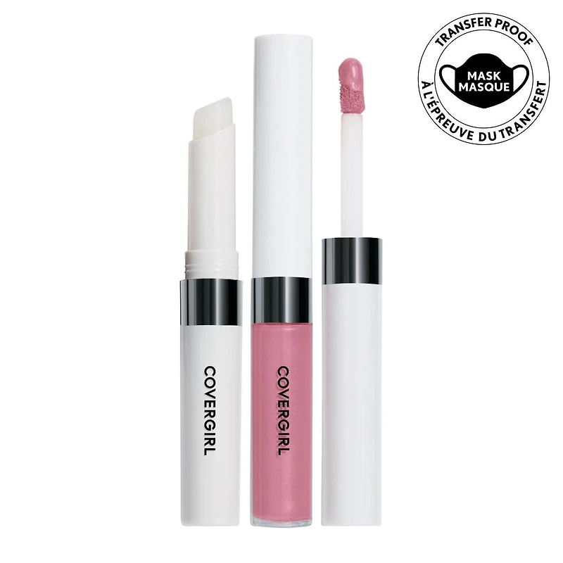 COVERGIRL Outlast All-Day Rouge à lèvres, couvrance longue durée, système facile en deux étapes, formule hydratante, résistant aux transferts, 100 % sans cruauté