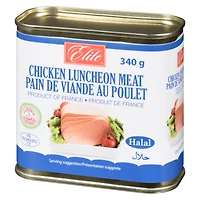 Elite Halal Luncheon Chicken, 340g