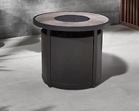 Table ronde en acier avec foyer de 30 po hometrends Conception pour tous les temps