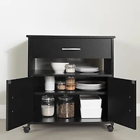 Rangement à micro-ondes sur roulettes collection Fiesta de Meubles South Shore