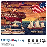 Buffalo Games Patriotic Harborview Puzzle imbriqué de 1000 pièces pour adultes de 14 à 99 ans