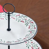 Holiday Time 2-Tier Serving Plate