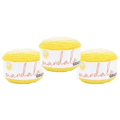 Lion Brand Mandala® Gradient Yarn #4 Medium/Worsted Yarn 150g/270m 3-Pack