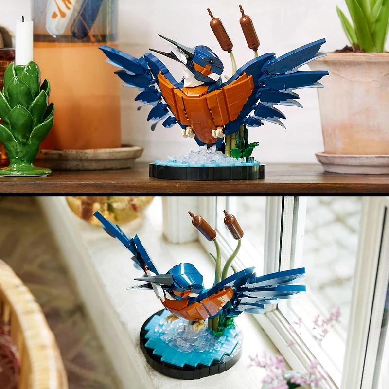 LEGO Icons L’oiseau martin-pêcheur 10331 Ensemble de construction (834 pièces) Comprend 834 pièces, 18+ ans