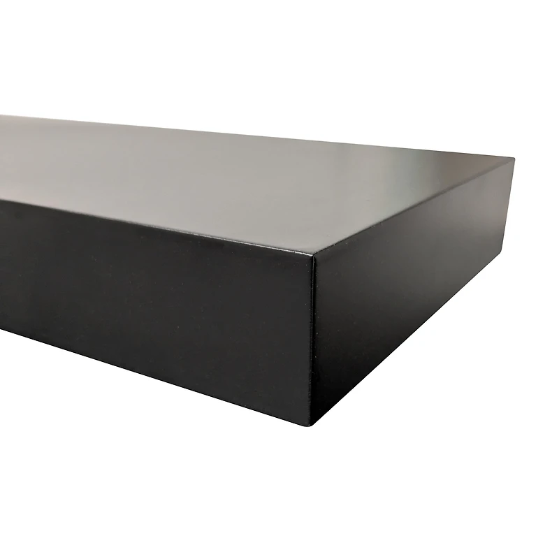 Hometrends 35 inch Floating Shelf Black, 35" Black Floating Shelf