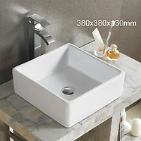 American Imaginations -in. W Above Counter Bathroom Vessel Sink For Wall Mount Wall Mount Drilling AI