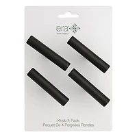 Era Rounded T Knob 4-Pack Matte Black