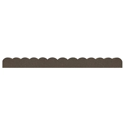 EzBorder Scallop Garden Border 2" Thick in Earth Colour - 2 Pack