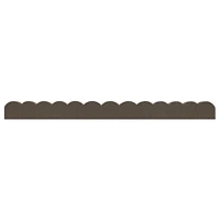 EzBorder Scallop Garden Border 2" Thick in Earth Colour - 2 Pack