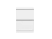 HOMETRENDS 2 Drawer Nightstand for Adult, Child, Teen, White Finished