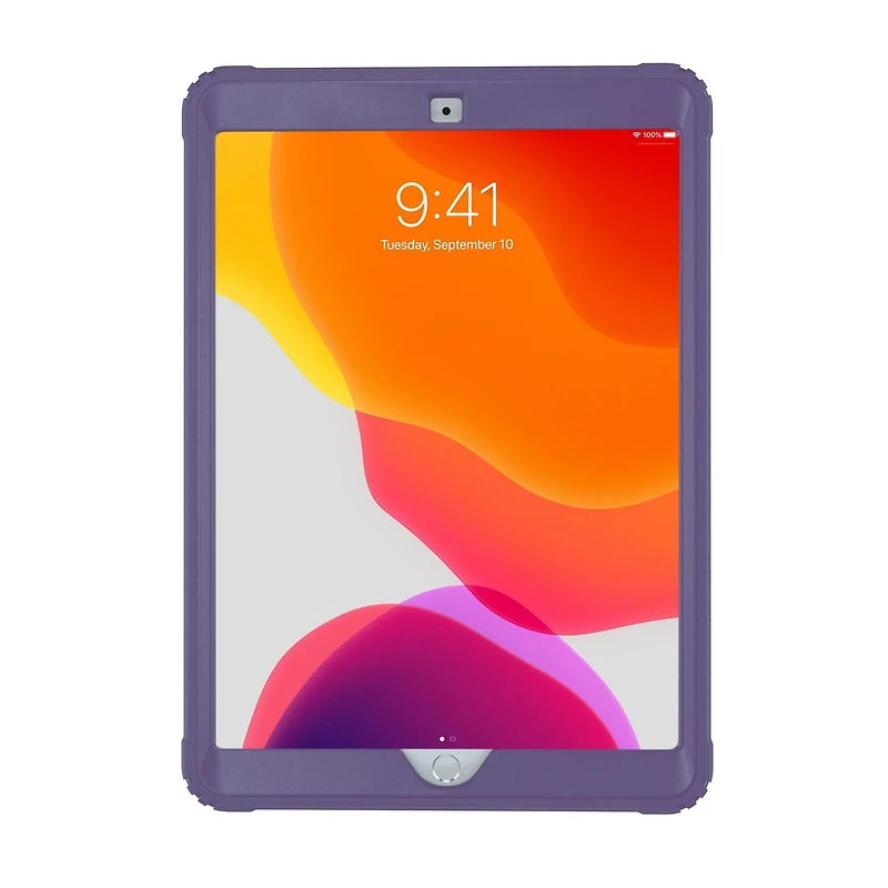 CTA Digital Magnetic Splash-Proof Case with Metal Mounting Plates for iPad 7th and 8th Gen 10.2-in, iPad Air 3 and iPad Pro 10.5-in - Purple
