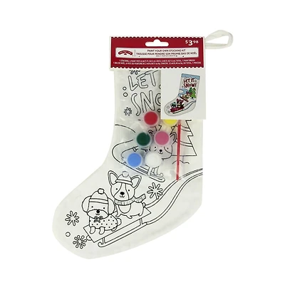 HOLIDAY TIME PAINT YOUR OWN STOCKING KIT