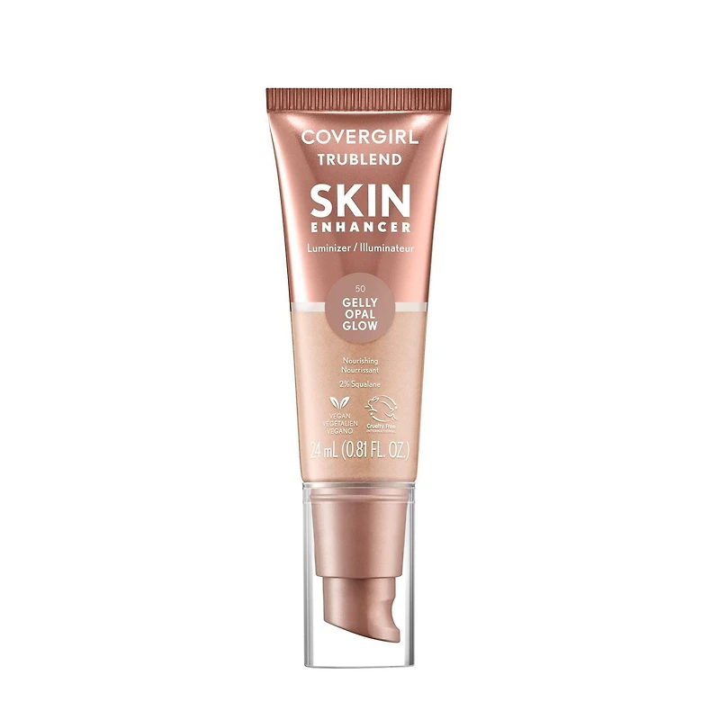 Covergirl Sublimateur de peau TruBlend, Enlumineur, Éclat de santé, Couvrance souple, Formule à base d’eau propre et végétalienne, Tous teints de peau Enrichissent et illuminent
