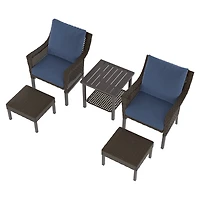 Ensemble causerie 5 pièces pour patio Belmont HOMETRENDS