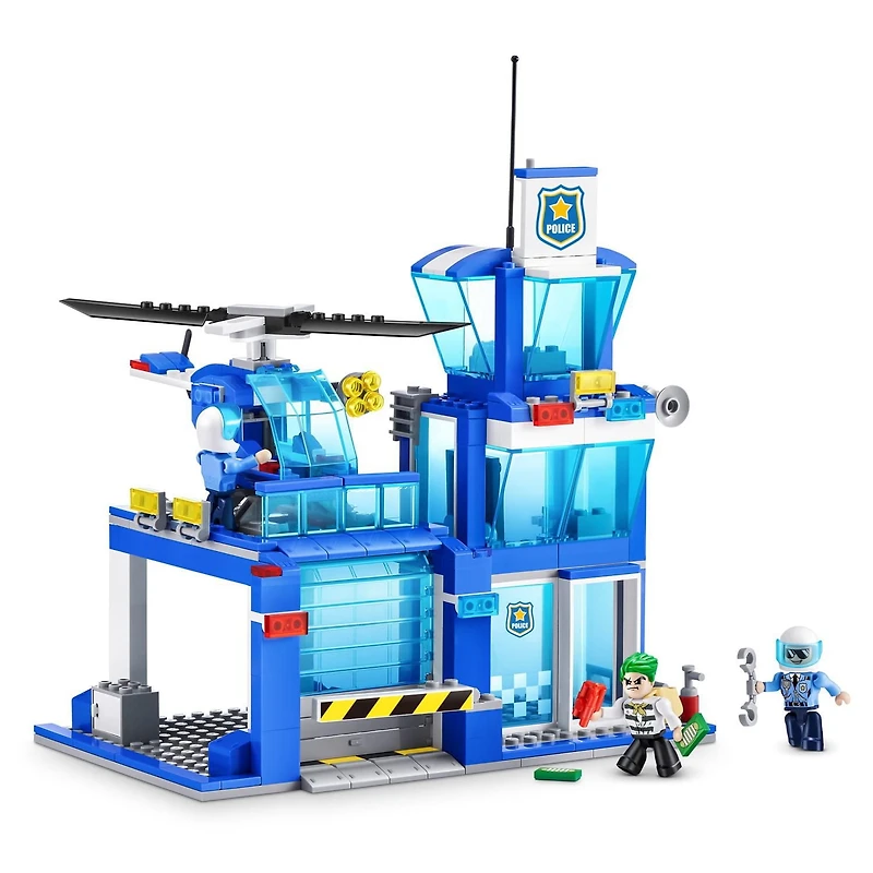 Ensemble de jeu MAX Adventure poste de police (321 pièces) la construction aventure jouet
