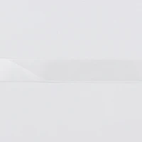 UNIQUE CREATIV, Ribbon, Single Face Satin, White, 100% polyester, 25mm x 5.5m ( ⅞" x 6 yds)