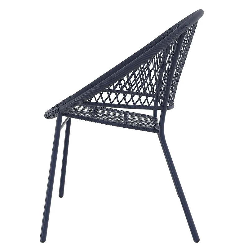 Chaise empilable en osier pour patio Mainstays Osier tissé à la main