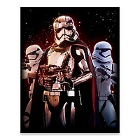 Artissimo Designs - Toile imprimée Captain Phasma Night Sky - 6.5W x 8.5H x .5D
