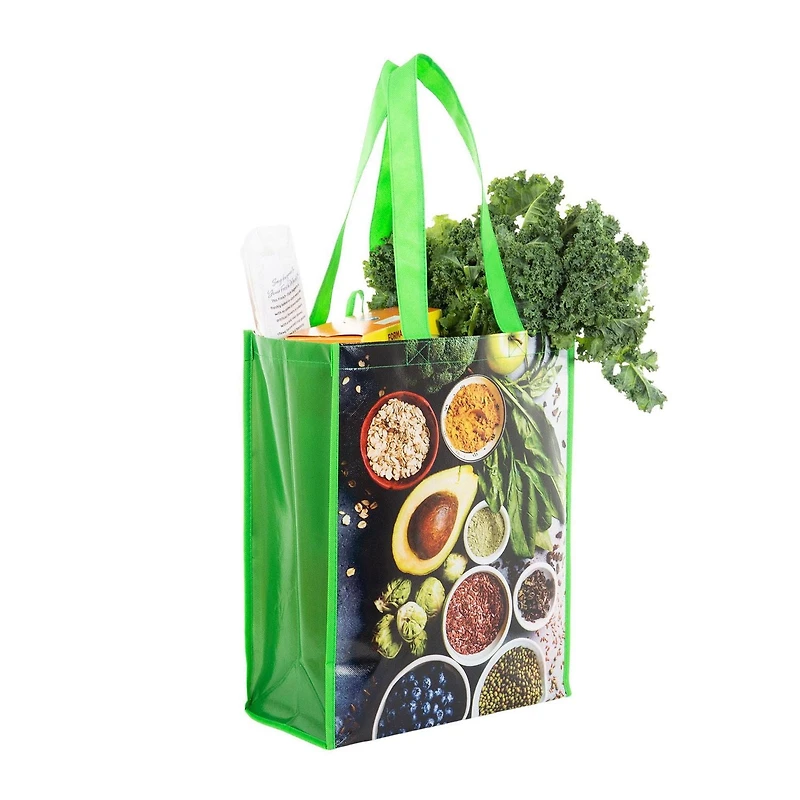 Sac d’épicerie réutilisable avec poignées, Sac réutilisable pour les courses