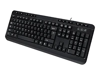 Adesso EasyTouch 132 - Clavier de Bureau Multimédia avec Concentrateur USB à 3 Ports