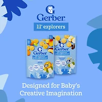 GERBER Biscuits P’tits explorateurs Pêche carotte, 1 an, vraies pêches et carottes