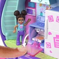 Polly Pocket Coffret Chiot Soirée Pyjama, micro-poupée, chiots, acc.