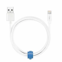 Blu Element Braided Charge/Sync Lightning to USB-A Cable 4ft White