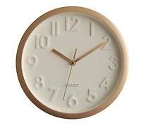 WHITE DIAL PLASTIC WALL CLOCK 10"