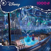 Puzzle en bois de 1000 pièces Ceaco Thomas Kinkade Frozen Love and Magic pour adultes à partir de 14 ans