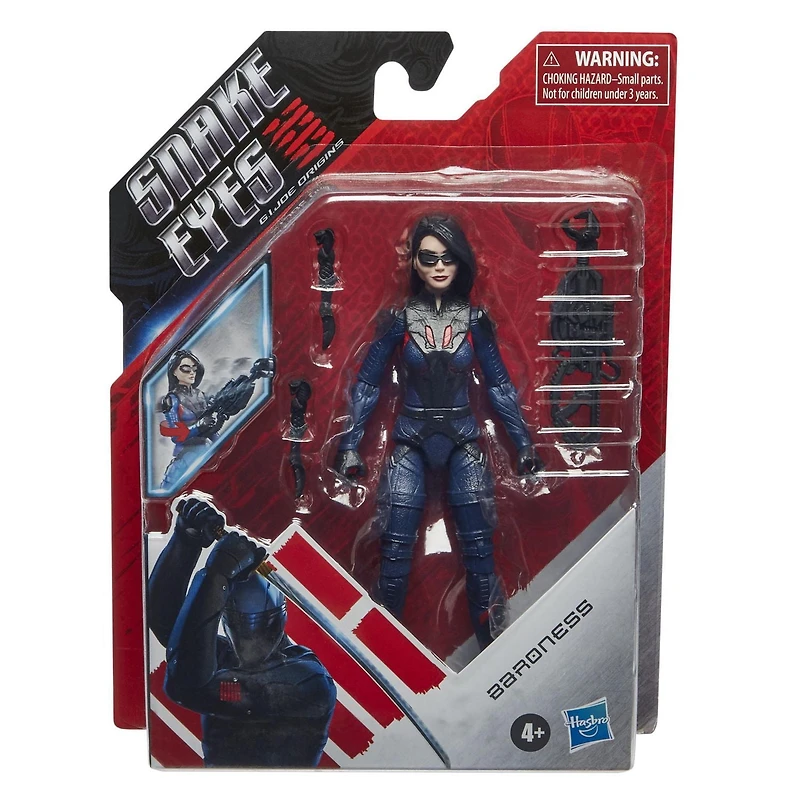 Yeux de serpent : G.I. Figurine d'action Joe Origins Baroness, jouet à collectionner avec fonction d'action amusante et accessoires, jouets pour enfants à partir de 4 ans