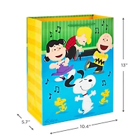 Paquet de sacs-cadeaux Hallmark de Noël, Peanuts (4 grands sacs de 13 po, 2 motifs) Snoopy, Woodstock, Charlie Brown et ses amis
